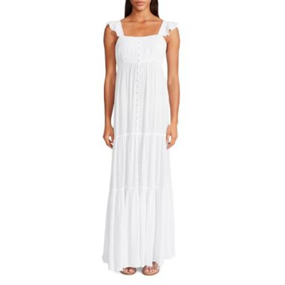 BB Dakota Ladies Optic White "Ready or Yacht" Sleeveless Maxi Dress, Size S, NWT